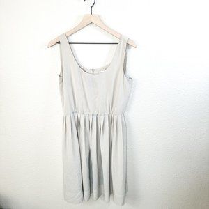 Calvin Klein Midi A Line Sleeveless Dress in Light Beige Size Large